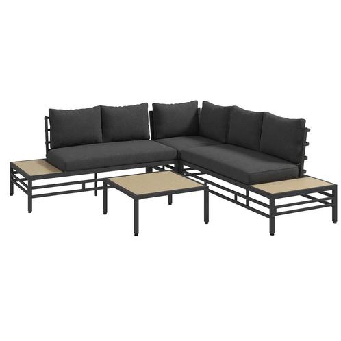 TRUUSK 5-delig Tuinlounge Set Tuinmeubel Set Met Tweezitter,, Tuin en Terras, Tuinsets en Loungesets, Nieuw, Verzenden