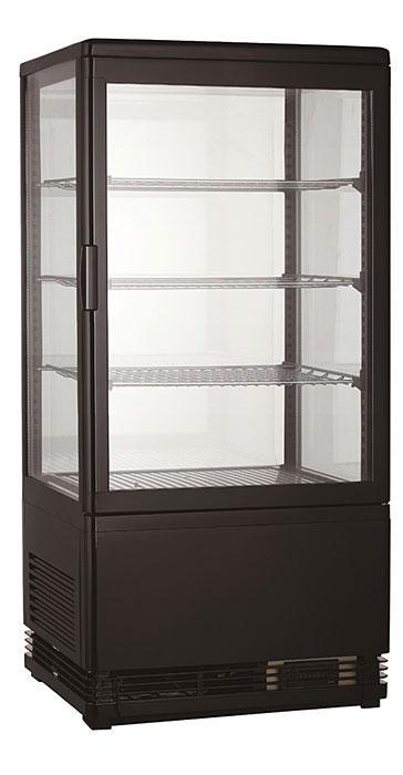 Koelvitrine 78 liter Zwart, Zakelijke goederen, Horeca | Keukenapparatuur, Koelen en Vriezen, Verzenden