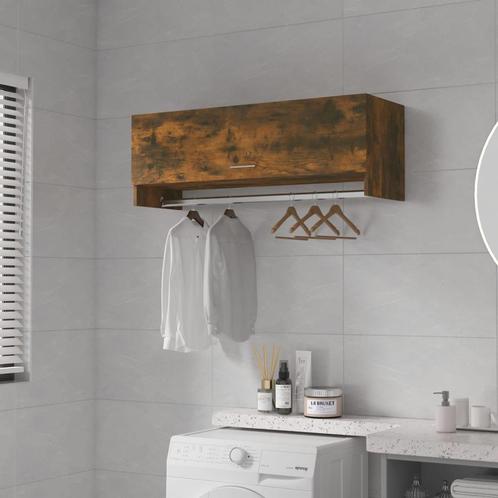 vidaXL Kledingkast 100x32,5x35 cm bewerkt hout gerookt, Huis en Inrichting, Kasten | Kledingkasten, Nieuw, Verzenden