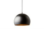 Elegante hanglamp BLACK GOLDEN BALL 30cm zwart met bladgoud, Huis en Inrichting, Lampen | Hanglampen, Ophalen of Verzenden, Nieuw