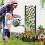 2dekans | Coast Plantenbak met Klimrek - Rotan - 40 x 40 x, Tuin en Terras, Bloembakken en Plantenbakken, Ophalen of Verzenden