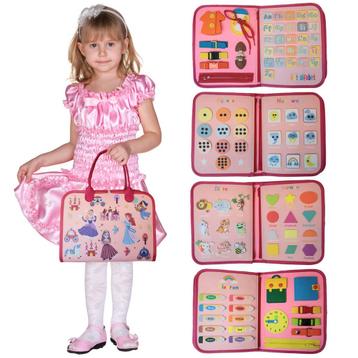 Montessori speelgoed: XL Busy Board Nederlandstalig – Leer beschikbaar voor biedingen