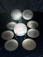 Bord - Barock-inspirierte Metallteller – kleines Tafel-Set -