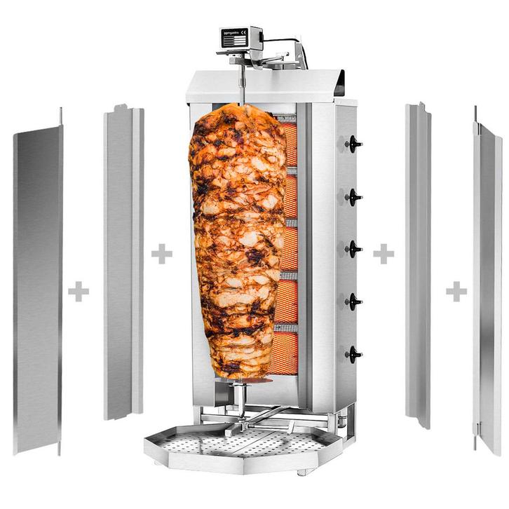 GGM Gastro | Gas Gyros-/ Döner grill - 5 branders - max. 80, Zakelijke goederen, Horeca | Overige, Verzenden