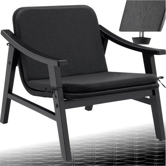 2dekans | tectake® Tuinstoel - Houten Stoel voor Balkon of, Tuin en Terras, Tuinsets en Loungesets, Zo goed als nieuw, Ophalen of Verzenden
