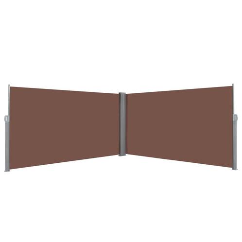 vidaXL Windscherm uittrekbaar 160x600 cm bruin, Tuin en Terras, Zonneschermen, Nieuw, Verzenden