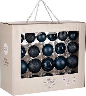 2dekans | House of Seasons Kerstballen Set - 42 Stuks - Ø7 beschikbaar voor biedingen