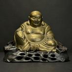 Brons Hotai Boeddha - Brons, Hout - China - Qing Dynastie