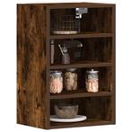 vidaXL Hangkast Riga 40x29,5x60 cm bewerkt hout gerookt, Verzenden, Nieuw, Bruin