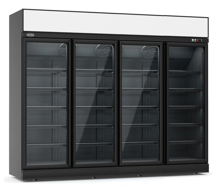 Combisteel Koelkast | 2060L | Zwart | 0°C/+10°C | Geforceerd, Witgoed en Apparatuur, Koelkasten en IJskasten, Ophalen of Verzenden