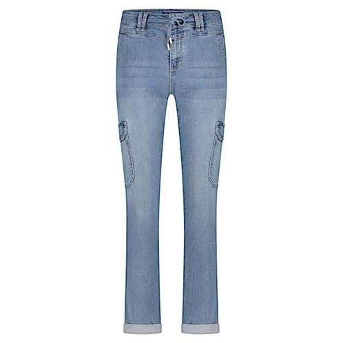 -30% Red Button  Red Button Broek srb4413 cargo jog midstone, Kleding | Dames, Broeken en Pantalons, Blauw, Nieuw, Verzenden