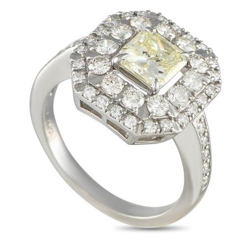 Ring Platina, Platina 1.98ct diamanten ring - 1.98ct. tw., Sieraden, Tassen en Uiterlijk, Ringen