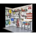 Professionele werkbank 100 cm met hardhouten blad - grijs, Doe-het-zelf en Verbouw, Werkbanken, Ophalen of Verzenden, Nieuw