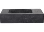 Differnz Bombai black - Natuurstenen wasbak - 40 x 22 x 9 cm, Verzenden, Nieuw