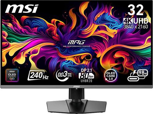 Msi - Ultra HD 4K Gaming Monitor - 31.5 inch, Computers en Software, Monitoren, Overige typen, In hoogte verstelbaar, Nieuw, Minder dan 1 ms