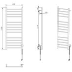 Elektrische Handdoekradiator Sapho Redondo 60x150 cm 130W, Ophalen of Verzenden, Nieuw