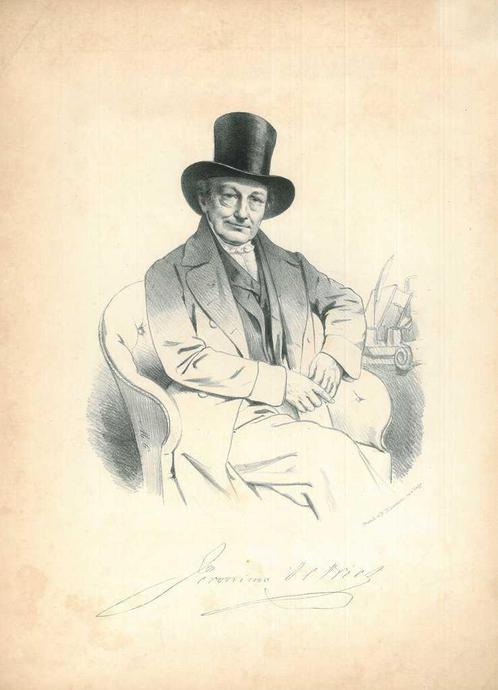Portrait of Jeronimo de Vries, Antiek en Kunst, Kunst | Etsen en Gravures