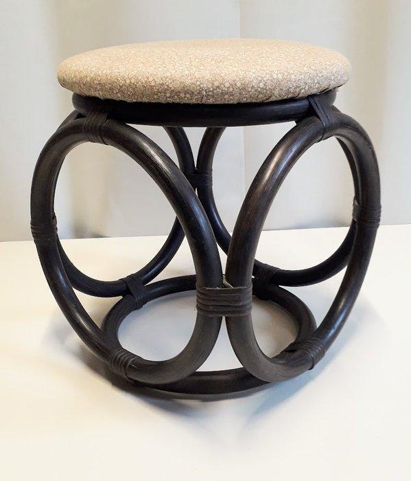 Kruk - Gebogen hout met gestoffeerde zitting - Thonet stijl, Antiek en Kunst, Kunst | Designobjecten