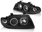 Koplampen Audi A4 B5 95-98 CCFL Angel Eyes Zwart, Ophalen of Verzenden, Nieuw