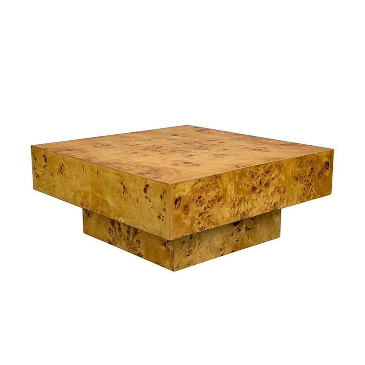 *WOONWINKEL* Dutchbone Quinn Vierkante Salontafel Naturel, Huis en Inrichting, Tafels | Salontafels, Nieuw, Verzenden