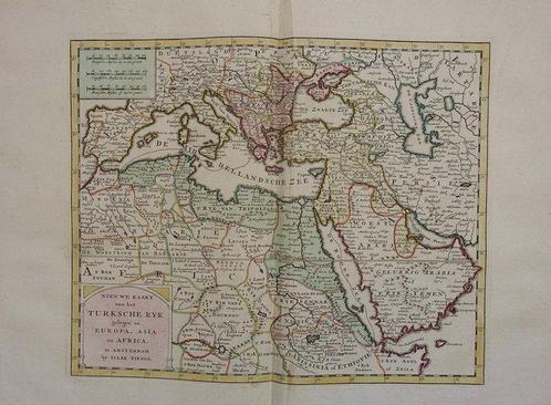 Turkse Rijk - Ottomaanse Rijk.; Isaak Tirion - Nieuwe Kaart, Boeken, Atlassen en Landkaarten
