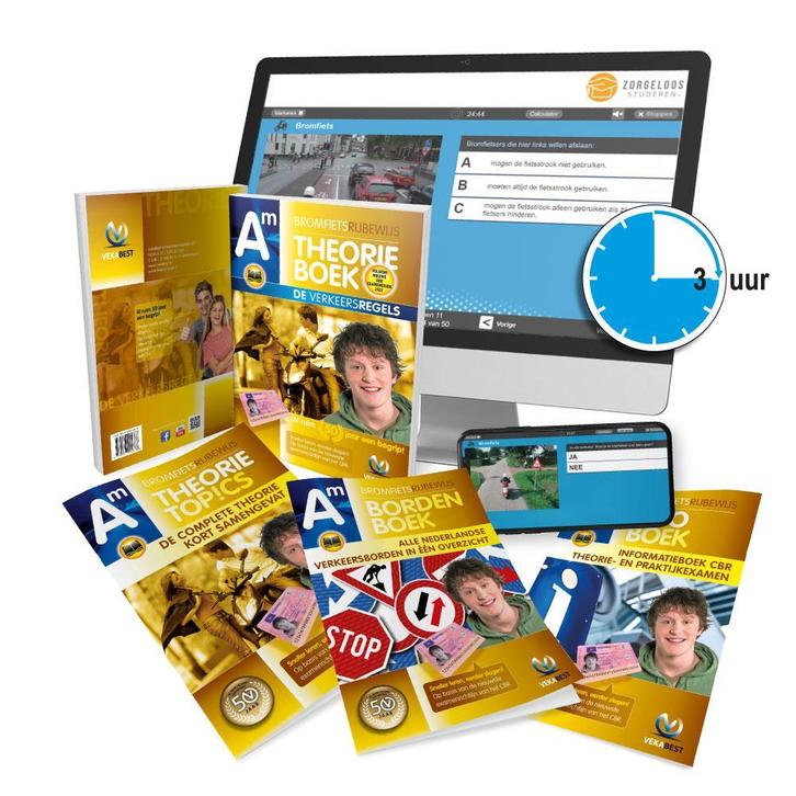 Scooter Theorieboek 2023 met Samenvatting en Oefenexamens, Boeken, Studieboeken en Cursussen, Nieuw, Overige niveaus, Verzenden