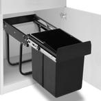 vidaXL Inbouwprullenbak uittrekbaar soft-close 20 L, Huis en Inrichting, Woonaccessoires | Prullenbakken, Verzenden, Nieuw