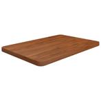 vidaXL Wastafelblad 60x40x2,5cm behandeld massief hout, Huis en Inrichting, Verzenden, Nieuw, Bruin