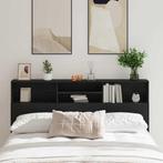 vidaXL Hoofdeinde kas Zwart eiken 180 x 19 x 103.5 cm, Huis en Inrichting, Verzenden, Nieuw, Zwart, Hout