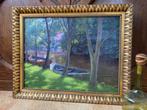 Europese school (XX) - 1940 Impressionist Riverside Scene, Antiek en Kunst, Kunst | Schilderijen | Klassiek