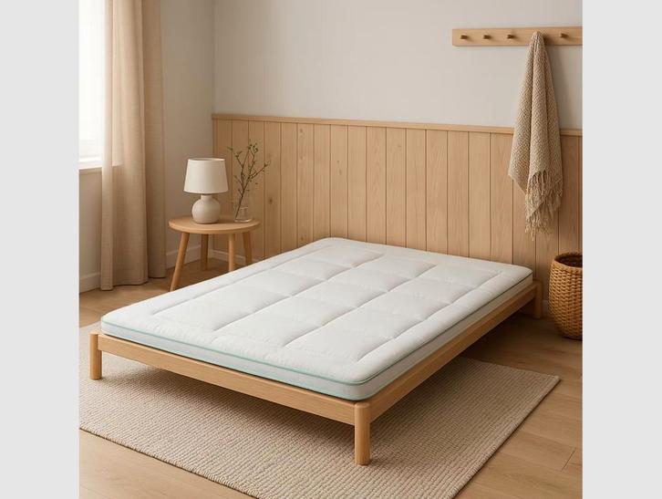 2dekans | Zydante Bamboo Topper - 160 x 200 cm - Wasbaar -, Huis en Inrichting, Slaapkamer | Matrassen en Bedbodems, Zo goed als nieuw