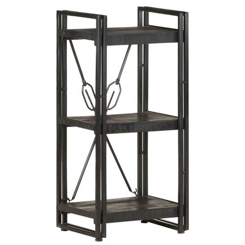 vidaXL Boekenkast met 3 schappen 40x30x80 cm massief, Huis en Inrichting, Kasten | Boekenkasten, 25 tot 50 cm, Nieuw, Overige houtsoorten