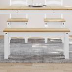 vidaXL Eetkamerbank Panama 105x30x45 cm massief grenenhout, Verzenden, Nieuw