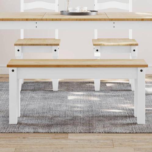 vidaXL Eetkamerbank Panama 105x30x45 cm massief grenenhout, Huis en Inrichting, Tafels | Eettafels, Nieuw, Verzenden