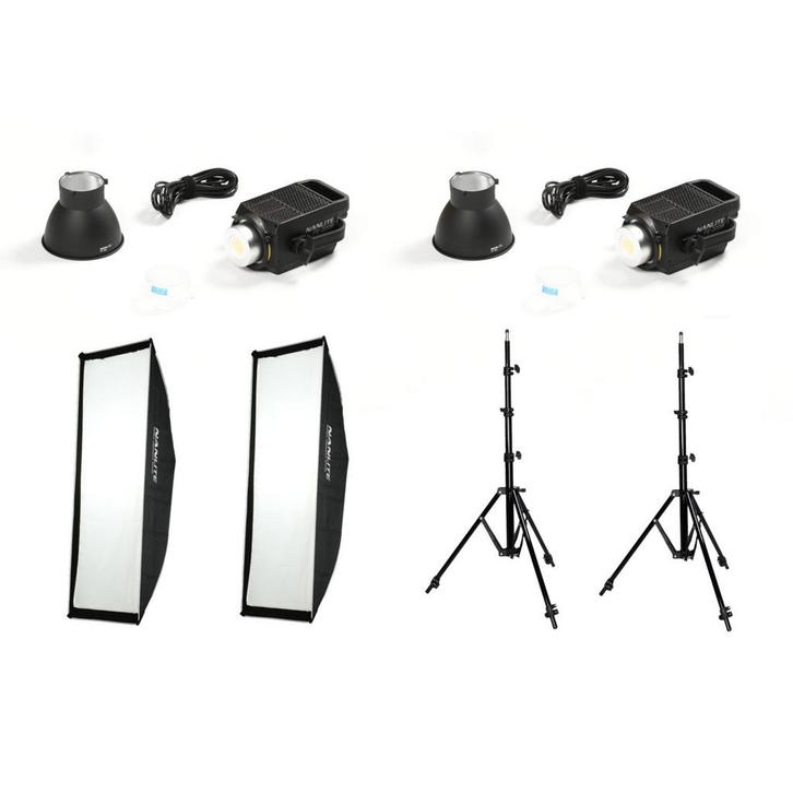 Nanlite FS200 Bi-color LED Dual Kit (met light stands en, Audio, Tv en Foto, Fotografie | Fotostudio en Toebehoren, Gebruikt, Verzenden