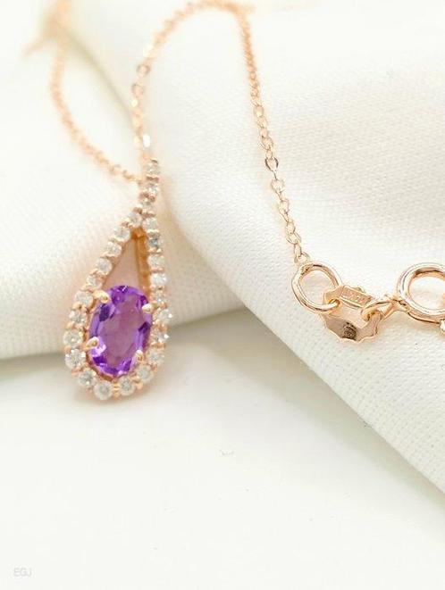 Zonder Minimumprijs - Halsketting - 14 karaat Roségoud, Sieraden, Tassen en Uiterlijk, Kettingen