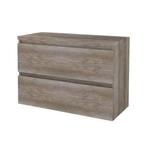 Badmeubelset BWS Salt 100x46cm Greeploos 2 Lades Met, Ophalen of Verzenden, Nieuw, Chroom, Bad