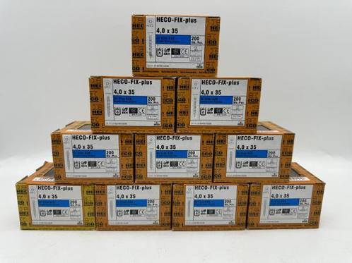Veiling - Heco schroeven 2000 stuks 4,0x35mm (PZD-2) verzink, Doe-het-zelf en Verbouw, IJzerwaren en Bevestigingsmiddelen