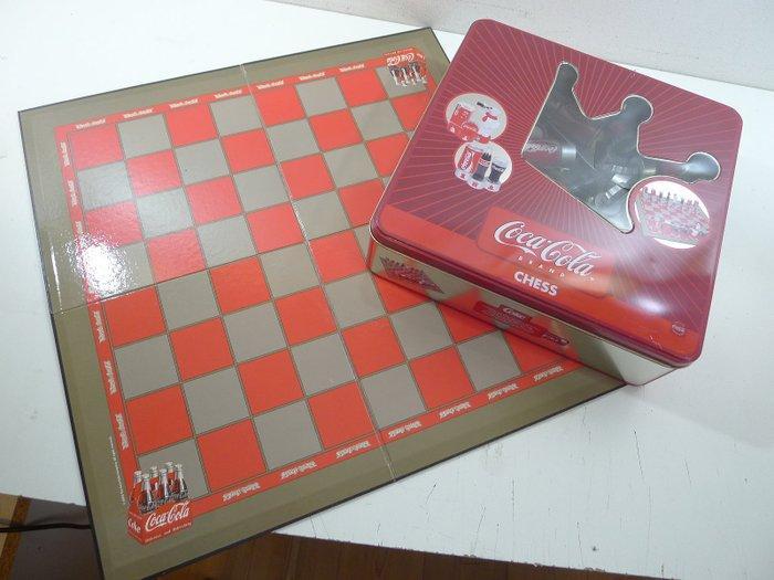 jeu déchecs COCA COLA boite metal échiquier pliant 49 x 49, Antiek en Kunst, Curiosa en Brocante