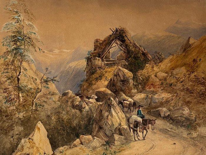 Willian Oliver (1804-1853) - Paesaggio Spagnolo, Antiek en Kunst, Kunst | Schilderijen | Klassiek