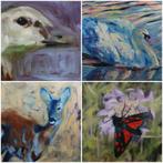 Dieren en Wildlife Natuur Kunst - Olieverf Schilderij, Ophalen of Verzenden, Nieuw, Schilderij, Oorspronkelijke maker