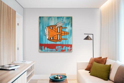 Mar (XX) - Exocoetus Tourist - XL, Antiek en Kunst, Kunst | Schilderijen | Modern