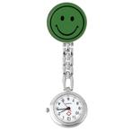 Fako® - Verpleegstershorloge - Smiley - Groen, Sieraden, Tassen en Uiterlijk, Horloges | Dames, Verzenden, Nieuw