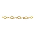 Gouden armband fantasie 19 cm 14 krt, Ophalen of Verzenden, Nieuw