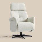 *WOONWINKEL* Beige Relaxfauteuil Elektrisch, Huis en Inrichting, Fauteuils, Verzenden, Nieuw, Stof