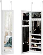 Sieradenkast met spiegel - Passpiegel - Spiegelkast - Wit -, Huis en Inrichting, Woonaccessoires | Spiegels, Verzenden, Zo goed als nieuw