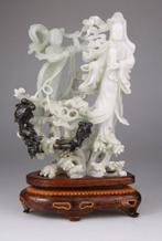 Statue Chine Sculpture Kwanyin Chinese Carving Hardstone, Antiek en Kunst