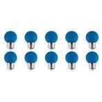 LED Lamp 10 Pack - Romba - Blauw Gekleurd - E27 Fitting - 1W, Ophalen of Verzenden, Nieuw, Overige materialen