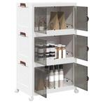 vidaXL Opbergbox stapelbaar met wielen 3-laags 75 L, Doe-het-zelf en Verbouw, Verzenden, Nieuw