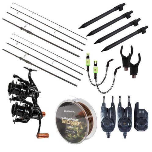 Ultimate Adventure Carp Travel Complete Set 11ft (3lbs), Watersport en Boten, Hengelsport | Algemeen, Nieuw, Verzenden